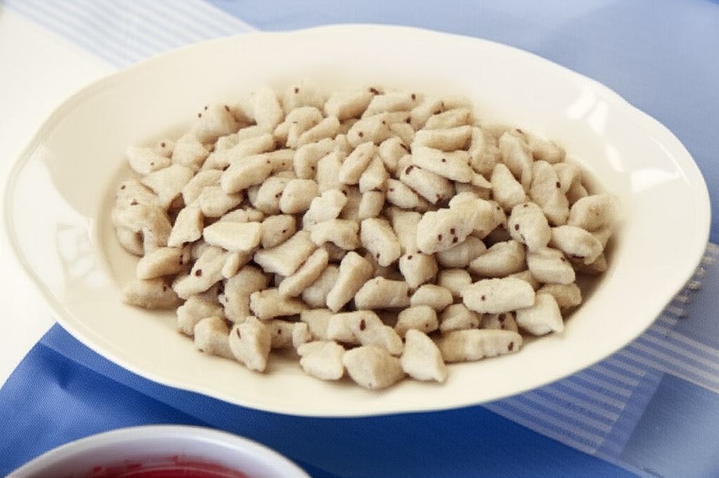 Kopytka z ziarnem lnu