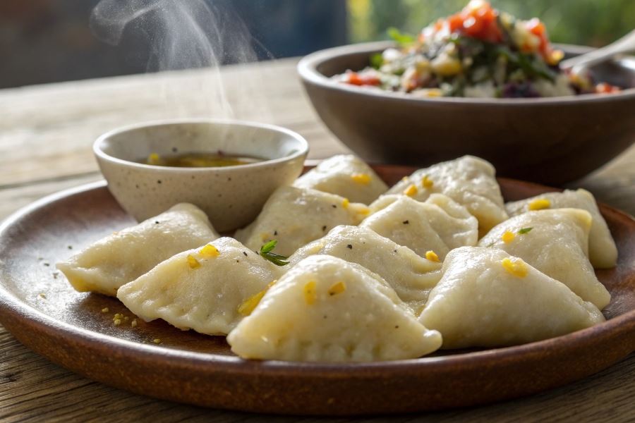 Kopytka z żółtym serem