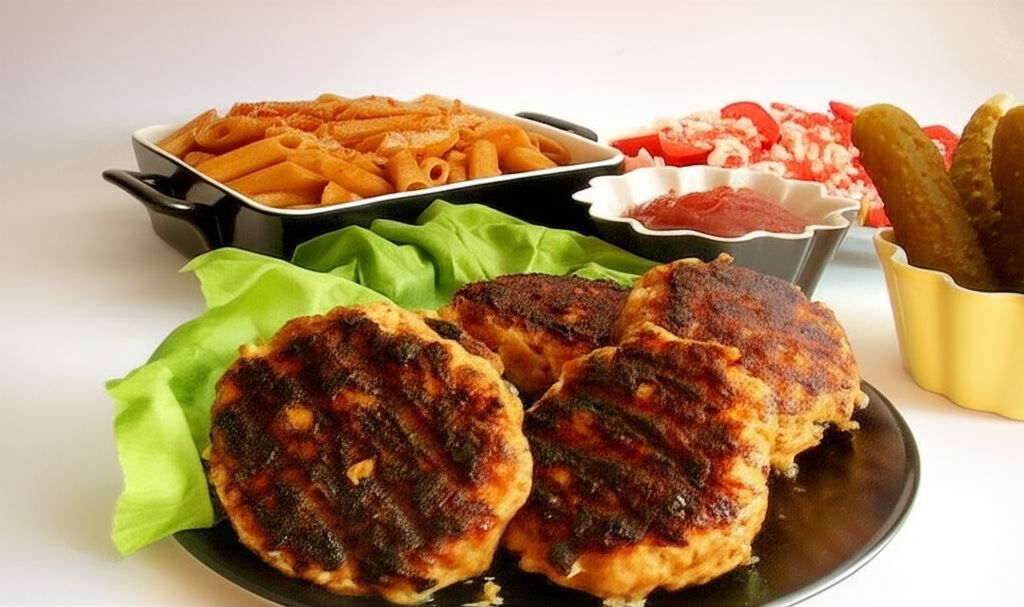 Kotleciki wieprzowo - jarzynowe grillowane