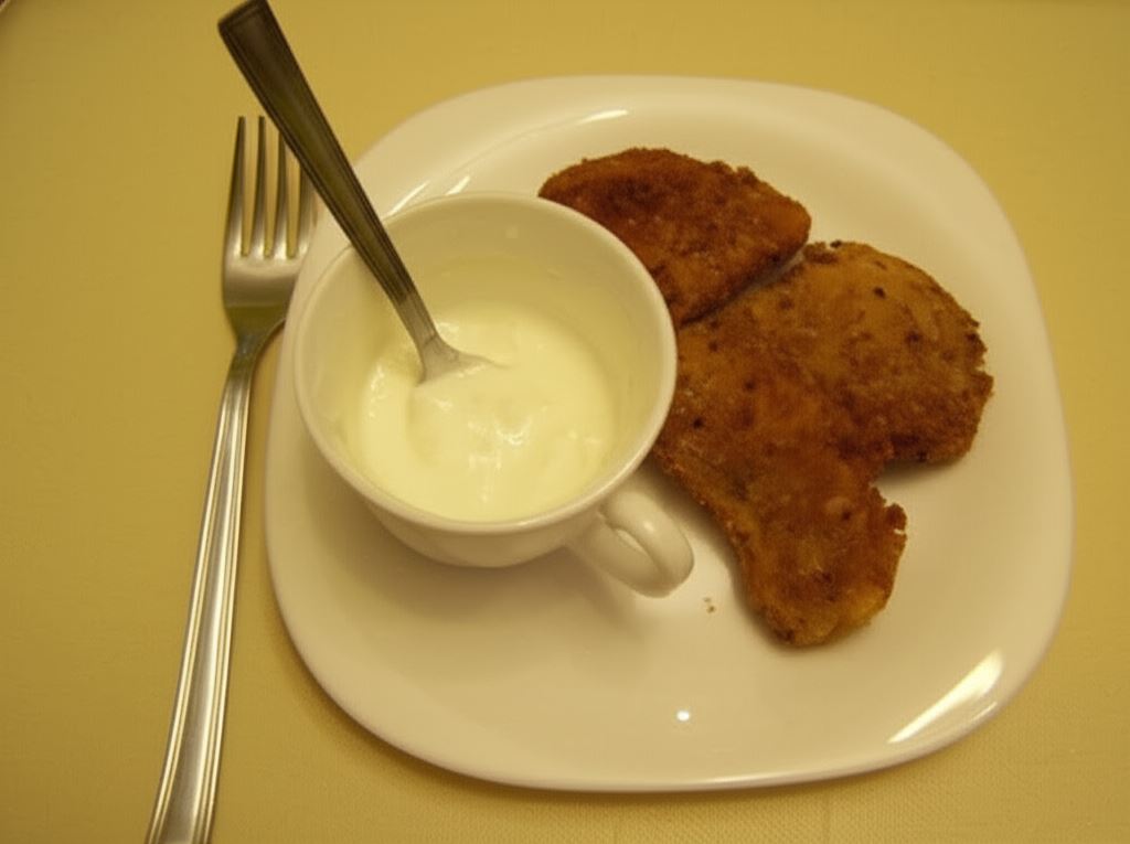 Kotleciki z sosem czosnkowym