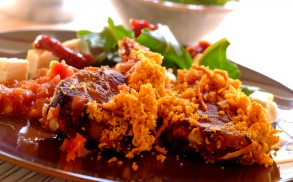 Kotlety jagnięce z chrupiącym chrustem