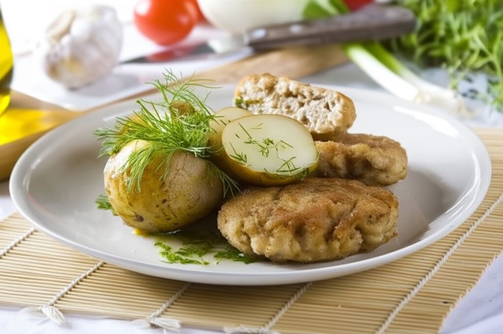 Kotlety mielone z młodymi ziemniakami