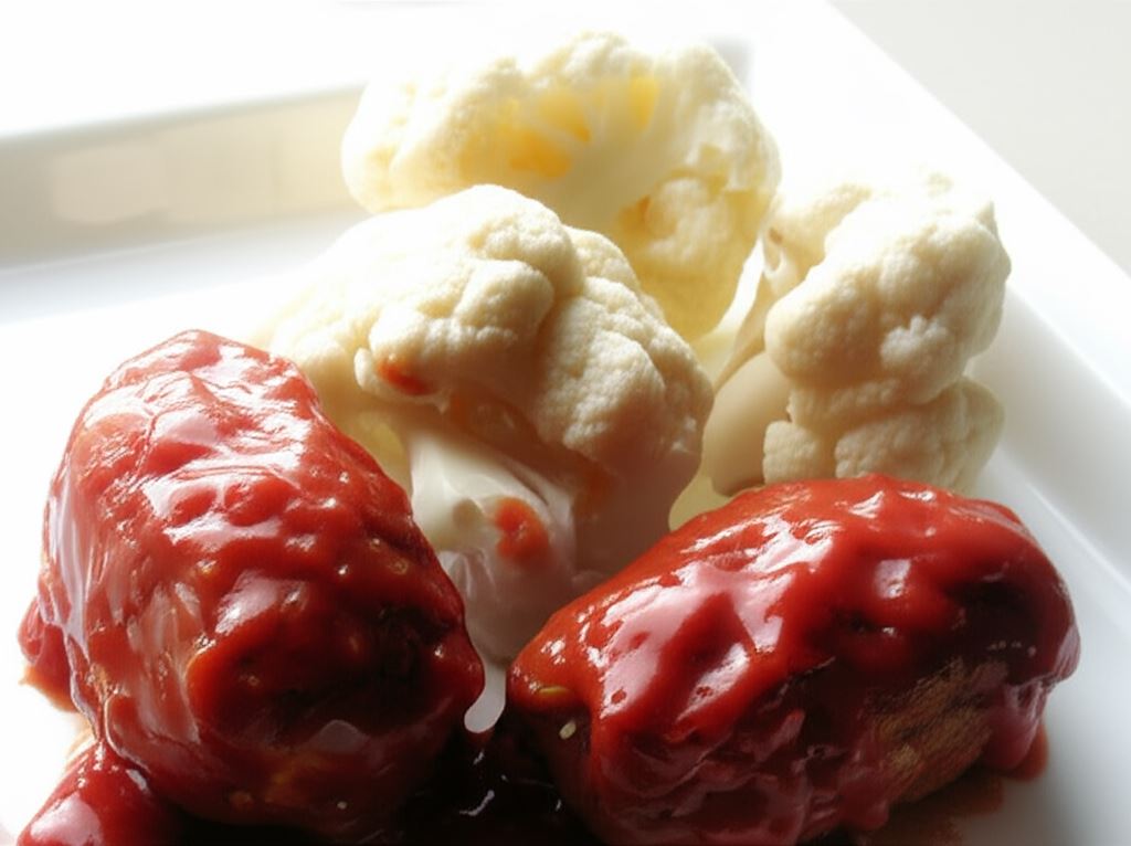 Kotlety mielone z serem zapiekane w sosie pomidorowym