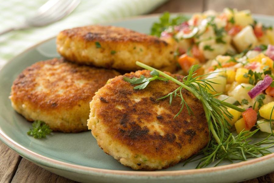 Kotlety ziemniaczano - rybne