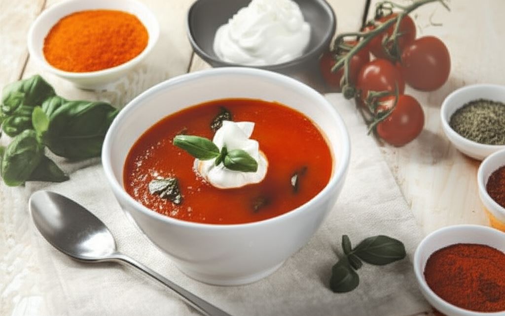 Krem pomidorowy z bazylią