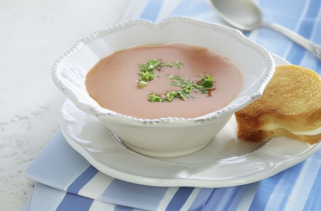 Krem pomidorowy z grzankami