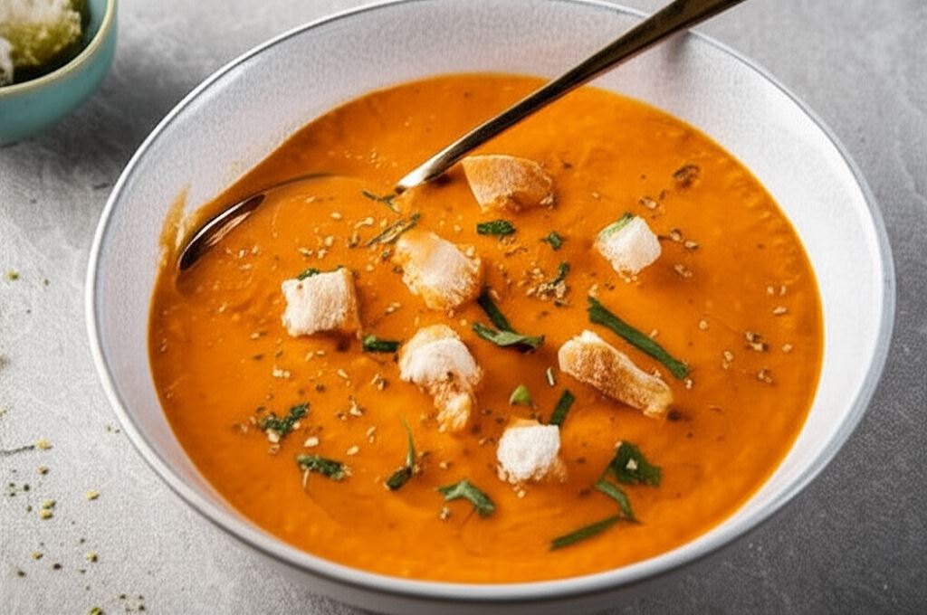 Krem z pieczonej papryki