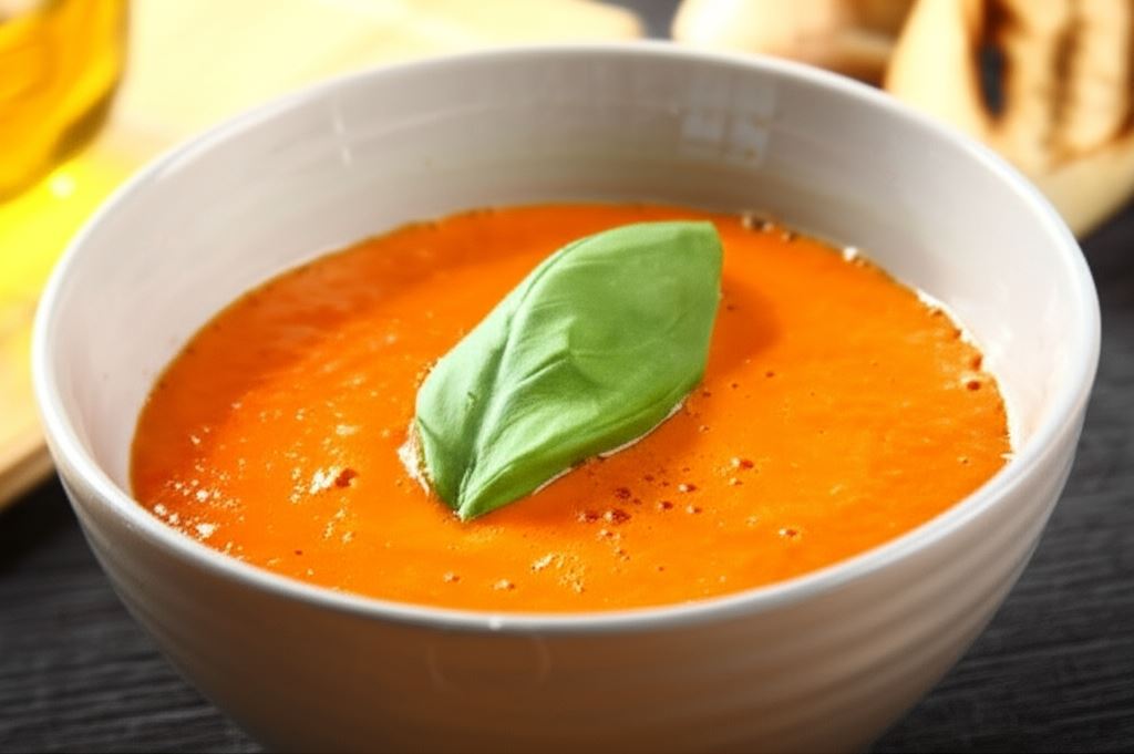 Krem z pieczonych pomidorów
