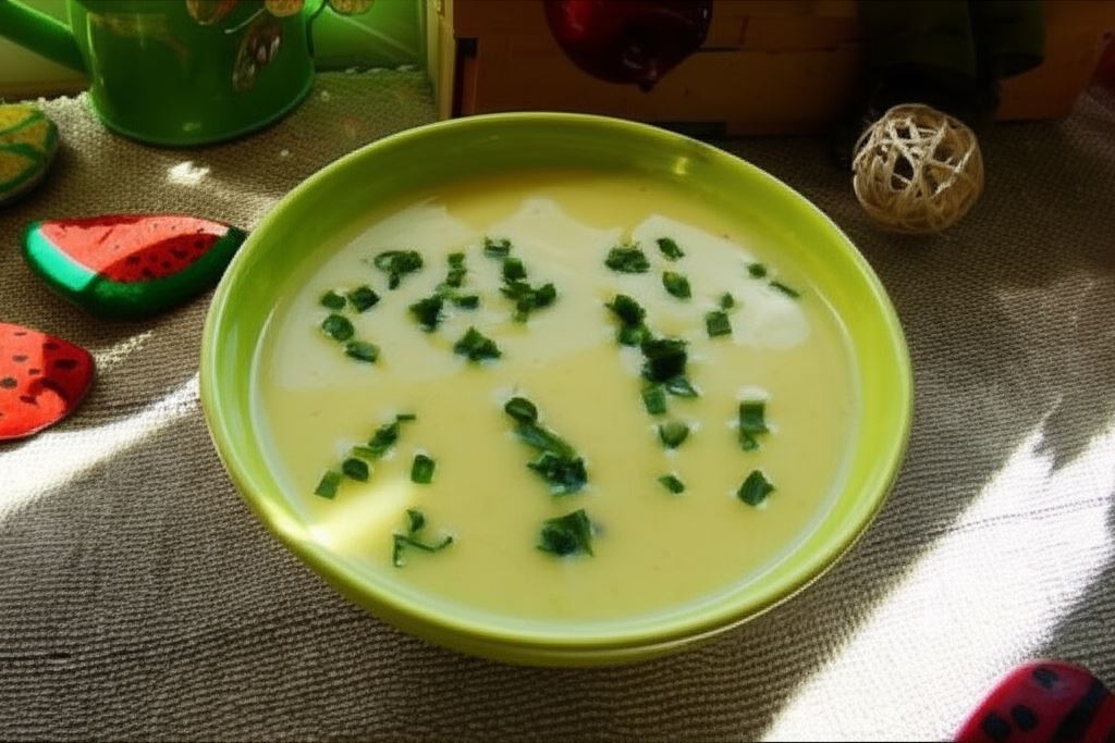 Krem ziemniaczany z kaszka kukurydzianą