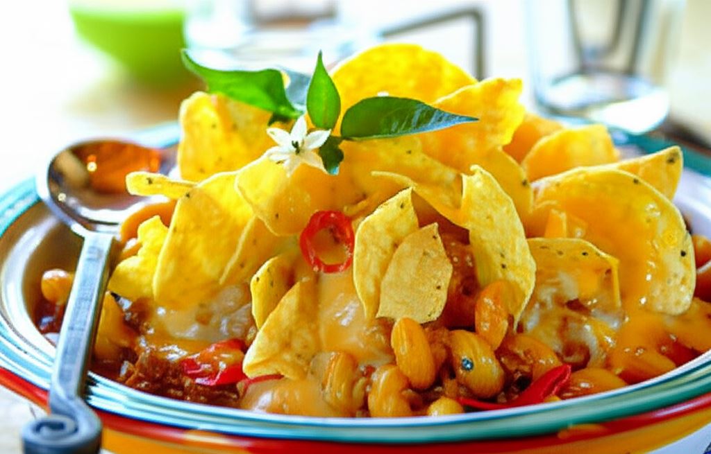 Zapiekanka z serem na ostro i nachos