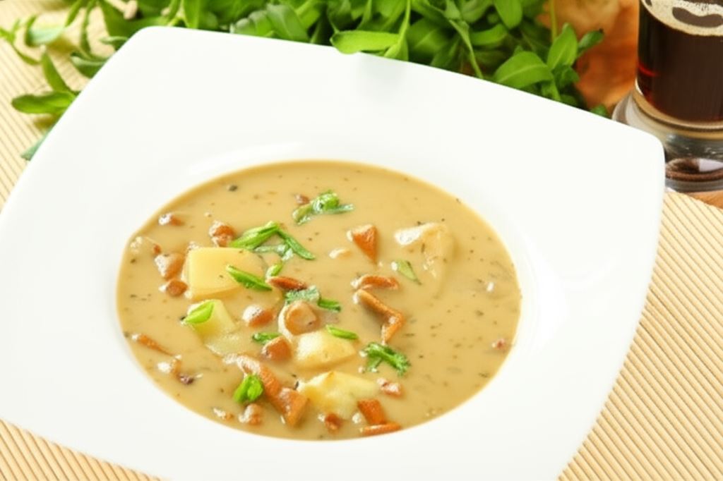 Kremowa zupa z kurek