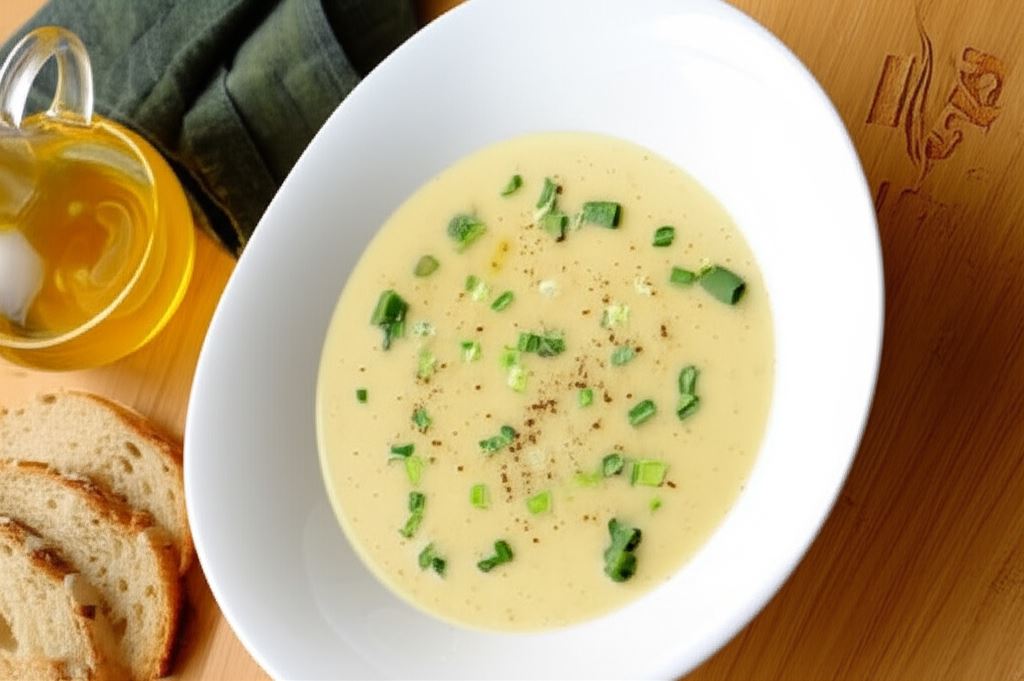 Kremowa zupa z młodej cebuli