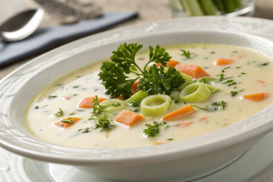 Kremowa zupa ( zupa z serków topionych)