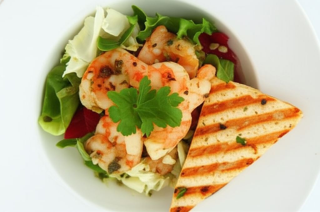 Krewetki grillowane na pergaminie