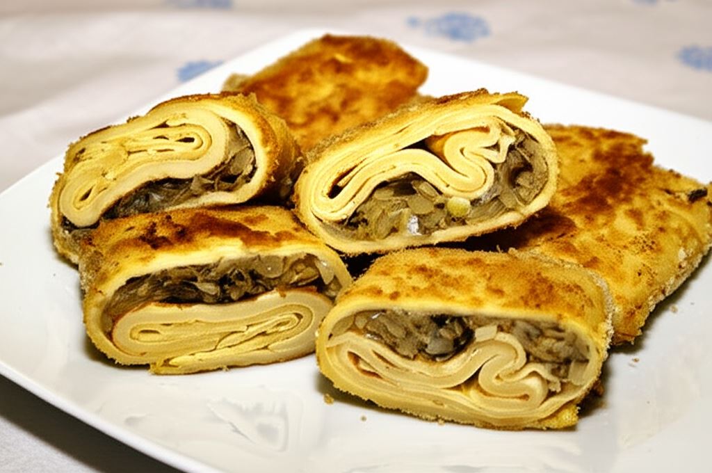 Krokiety z kapustą i borowikami