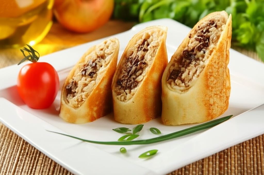 Krokiety z mięsem i grzybami