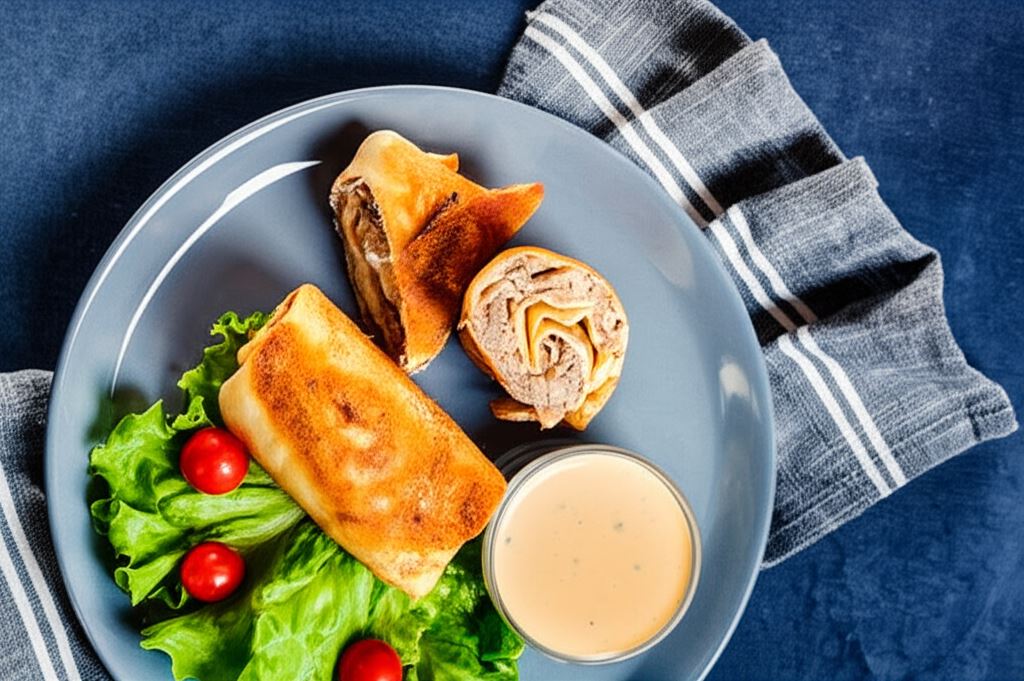 Krokiety z mięsem w sosie pieczarkowym