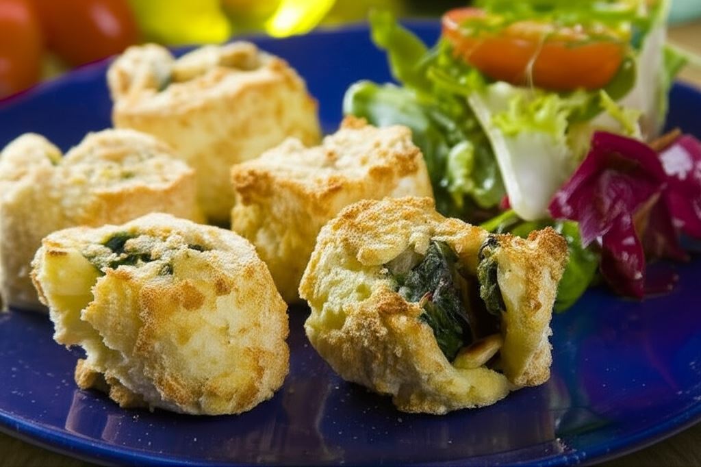 Krokiety ze szpinakiem i serem