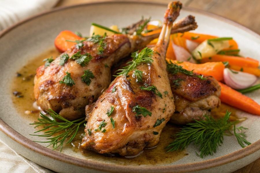 Królik marynowany pieczony