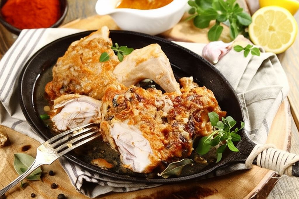 Królik marynowany po hiszpańsku