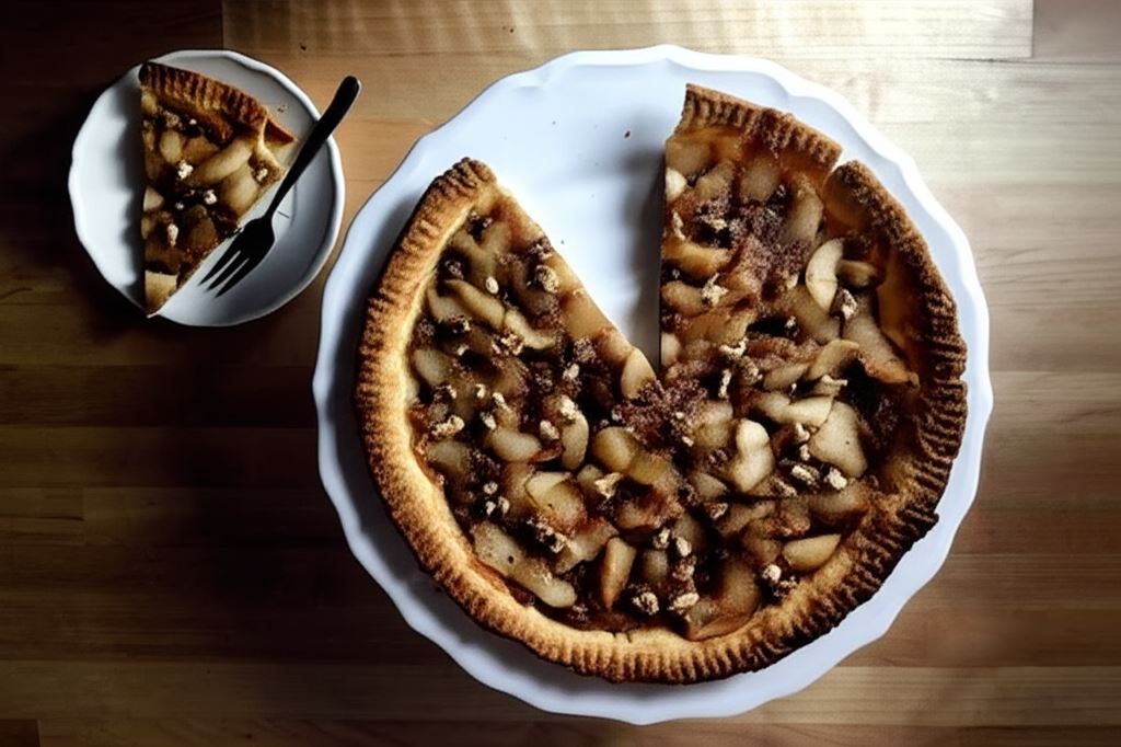 Krucha tarta z jabłkami