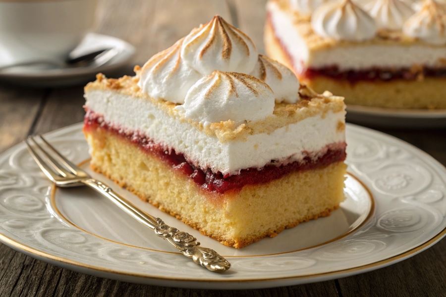 Kruchy placek z pianką