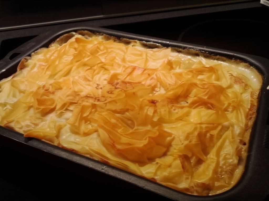 Kurczak i ziemniaki w falbankach