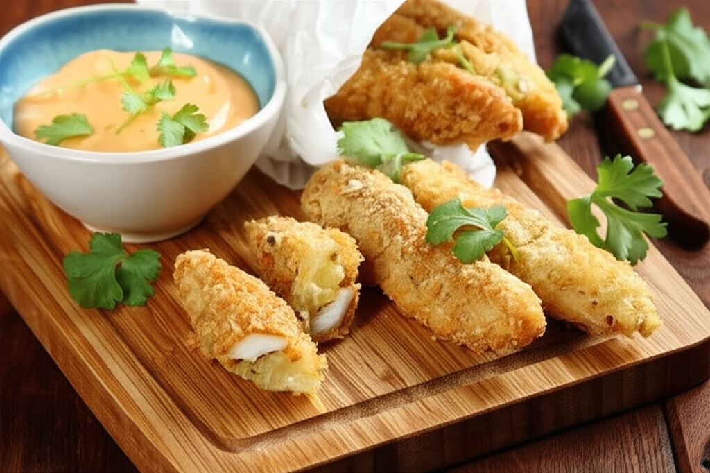 Kurczak monkey fingers z bananem