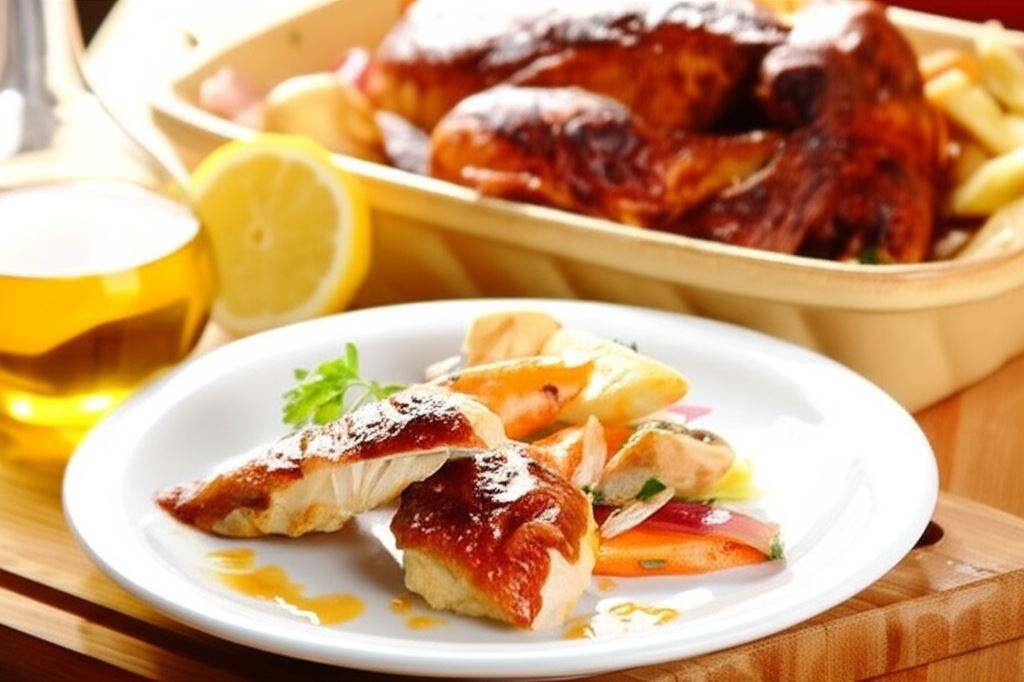 Kurczak pieczony w papryce