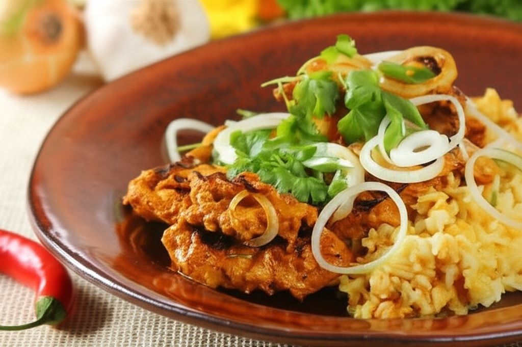 Kurczak Tandoori z ryżem