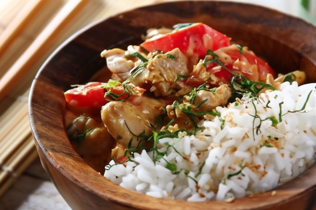 Kurczak w kokosie po indyjsku