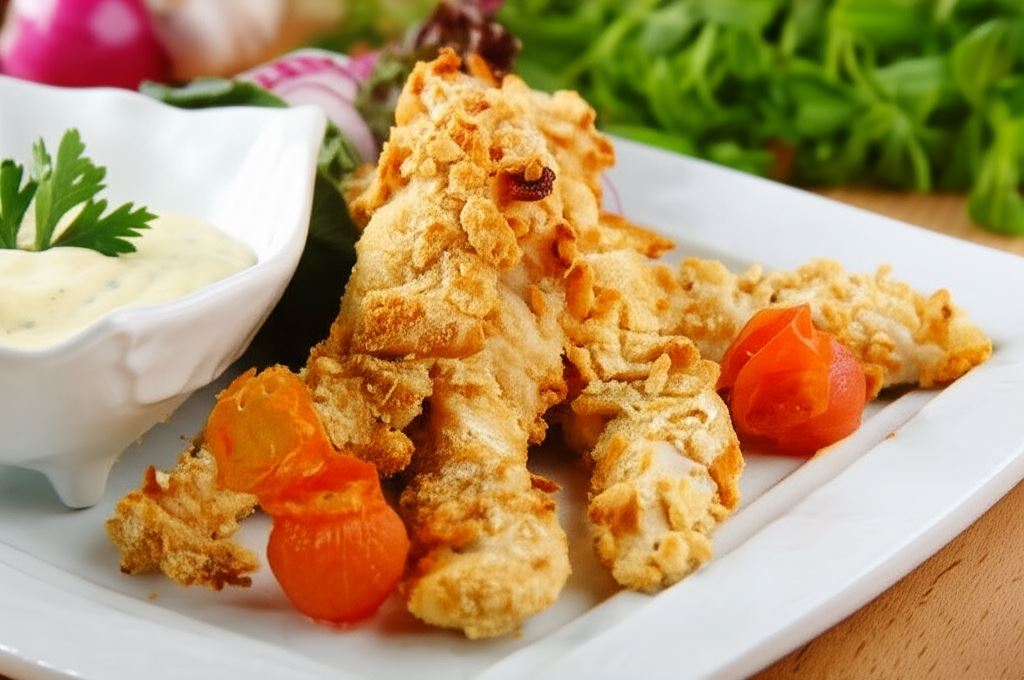Kurczak w panierce z krakersów