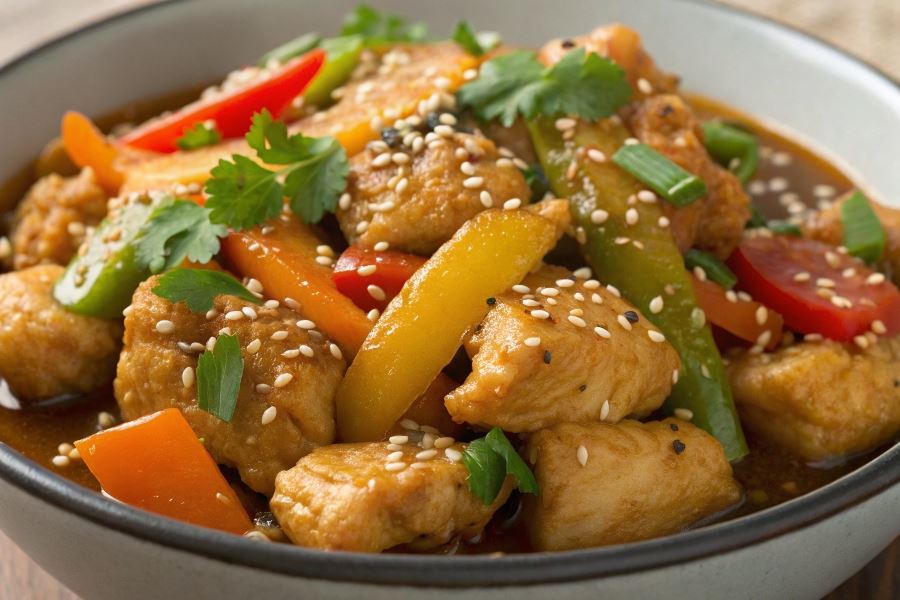 Kurczak w sezamie po chińsku