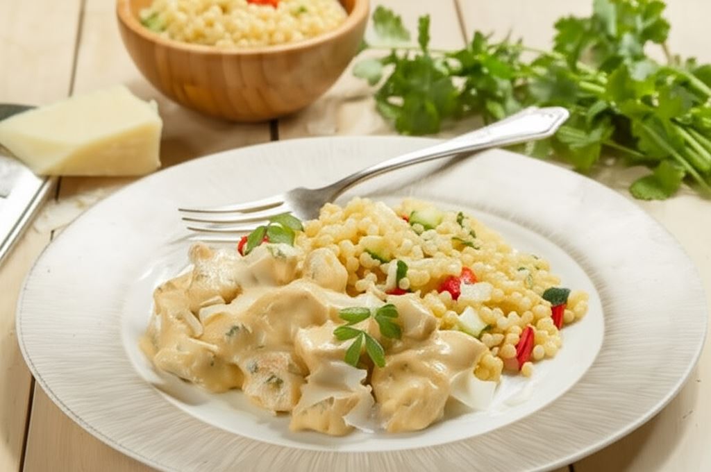 Kurczak w sosie śmietanowo-ziołowym