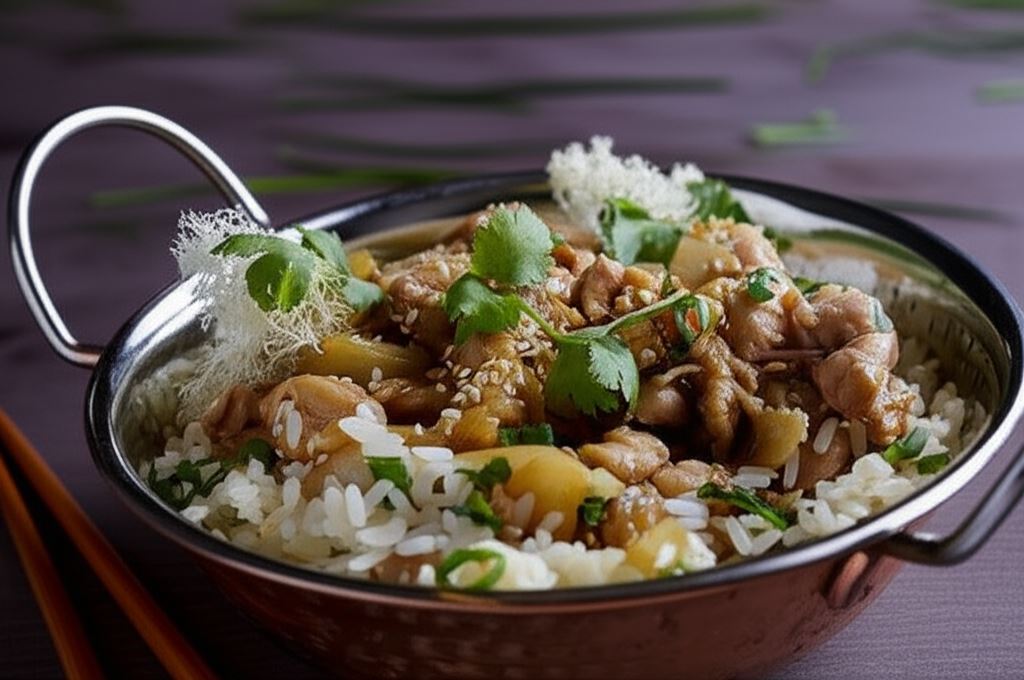 Kurczak w sosie Teriyaki z sezamem