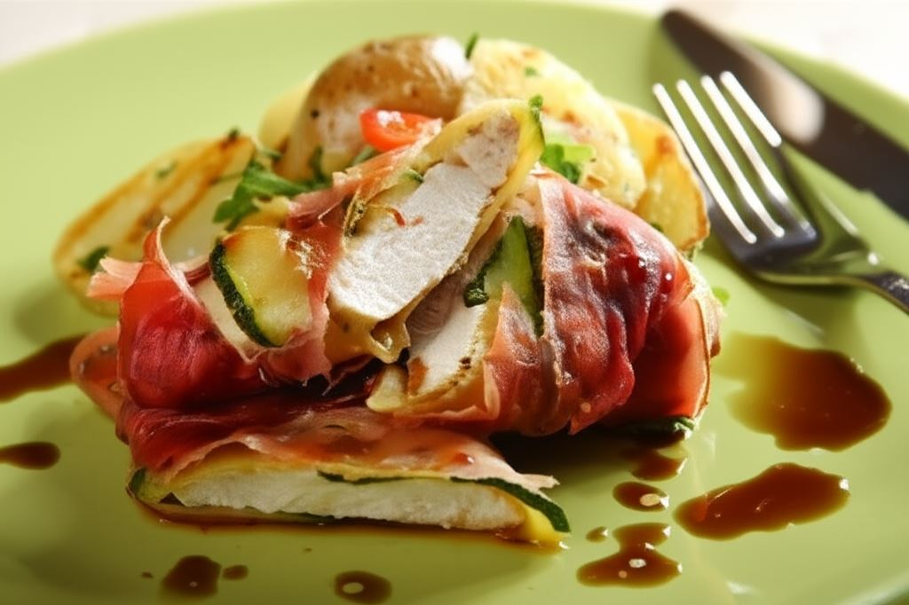 Kurczak w szynce parmeńskiej