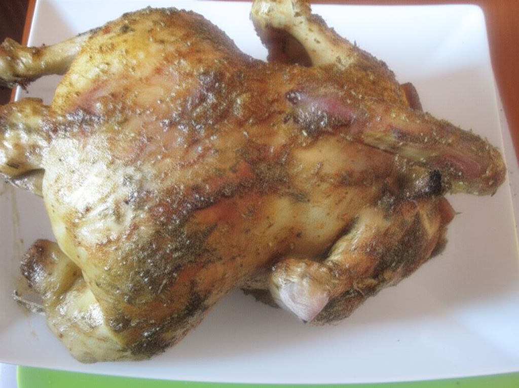 Kurczak z boczkiem na butelce