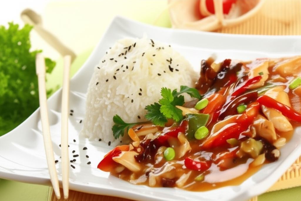 Kurczak z jarzynami po chińsku