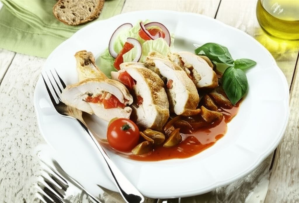 Kurczak z kaszą jaglaną