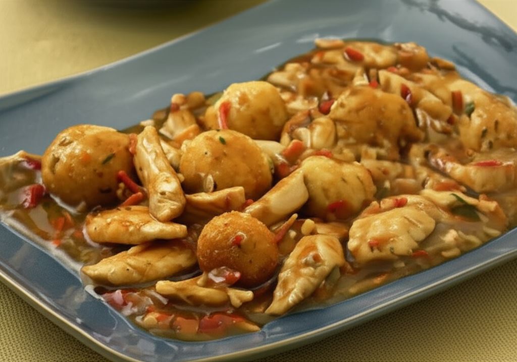 Kurczak z kulkami ryżowymi