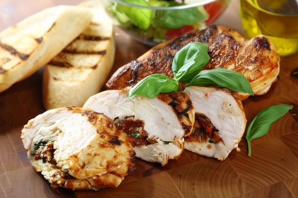 Kurczak z pomidorami i mozzarellą