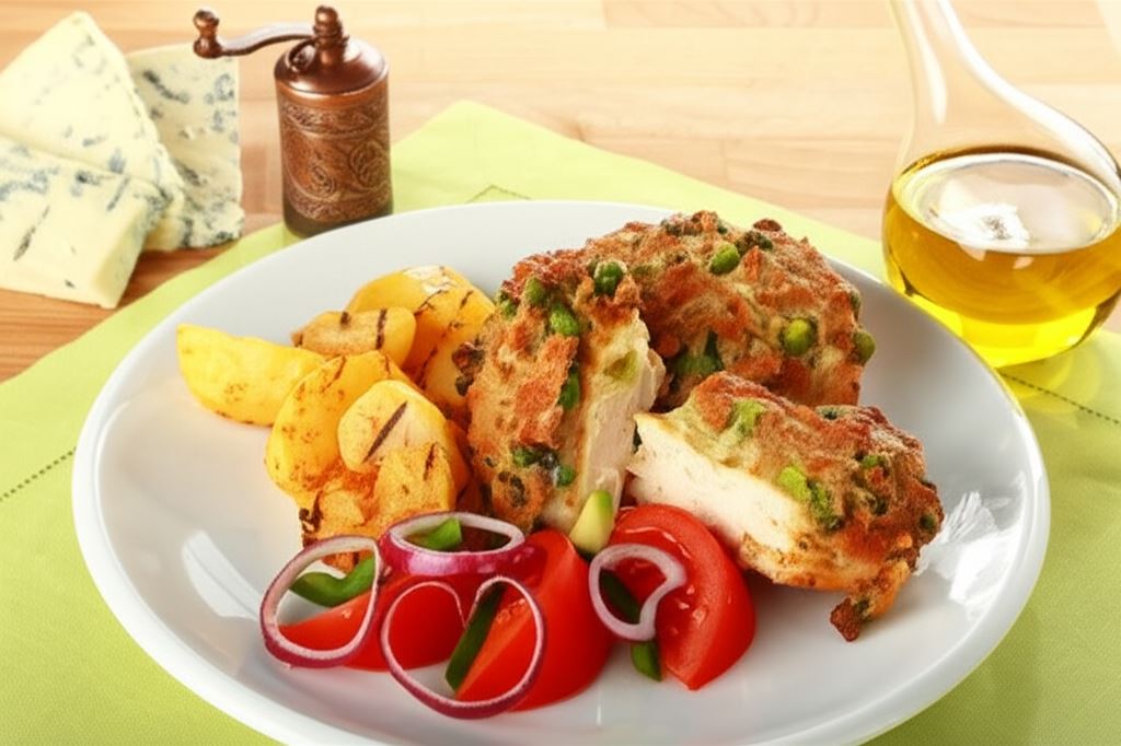 Kurczak z serową „panierką”