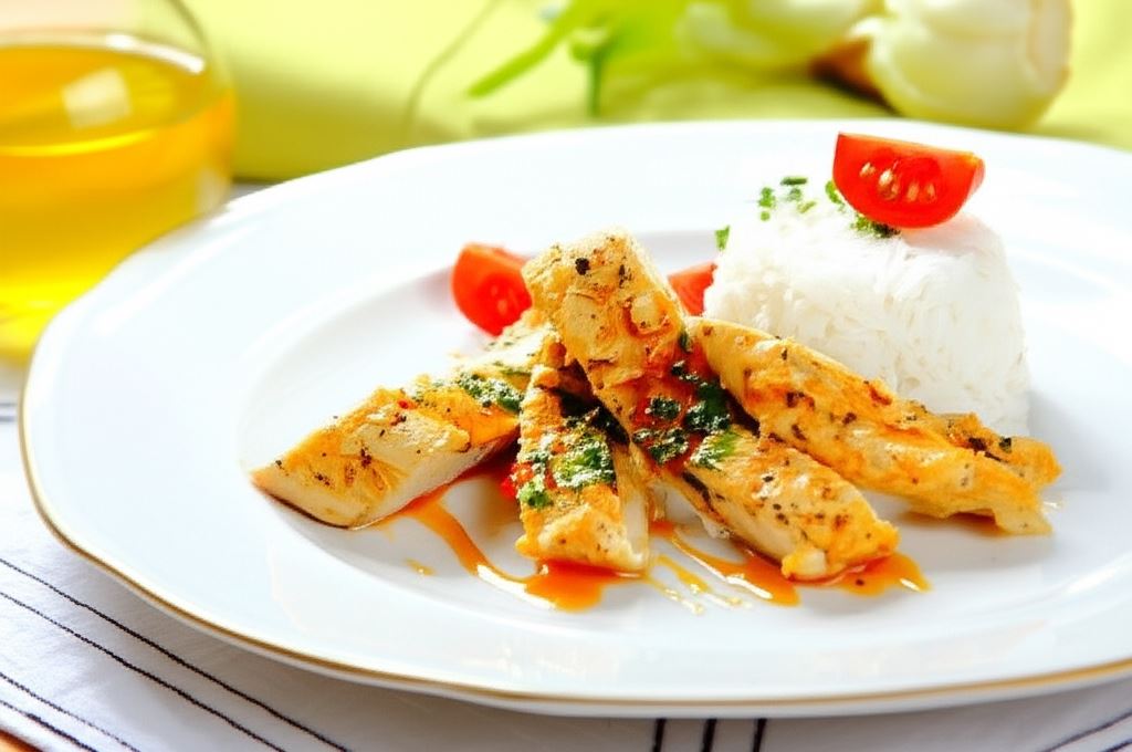 Kurczak z sosem pomarańczowym z chili