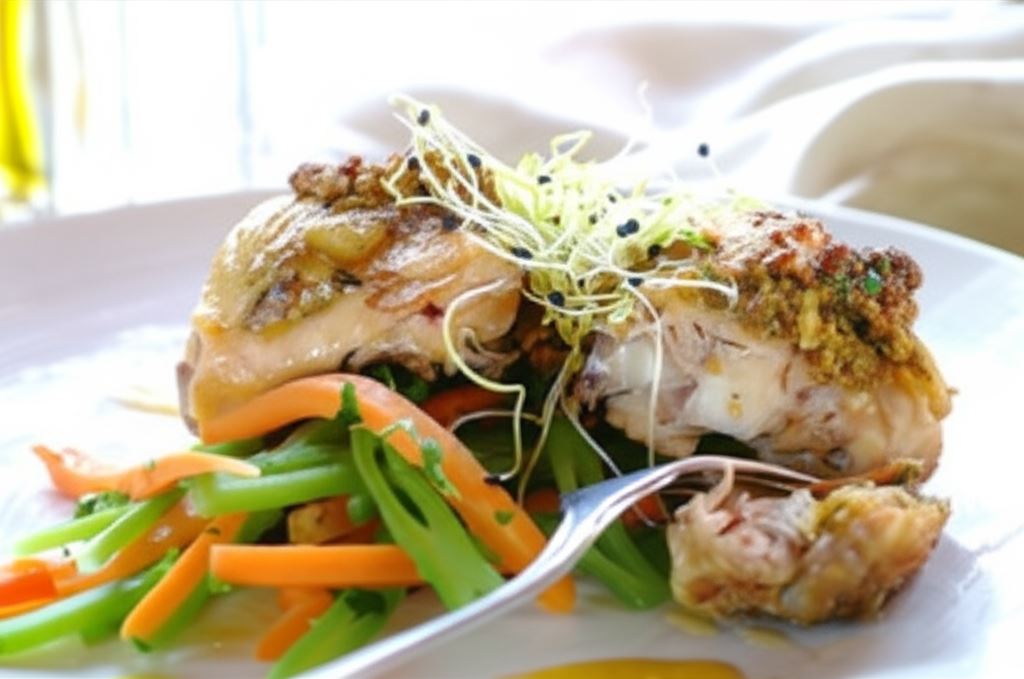 Kurczak z włoskim chrustem