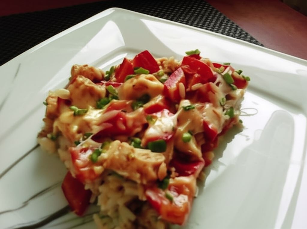 Kurczak zapiekany z ryżem