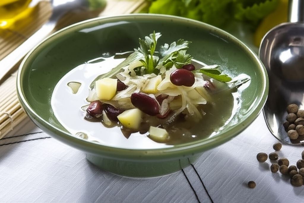 Kwaśna zupa z czerwoną fasolą