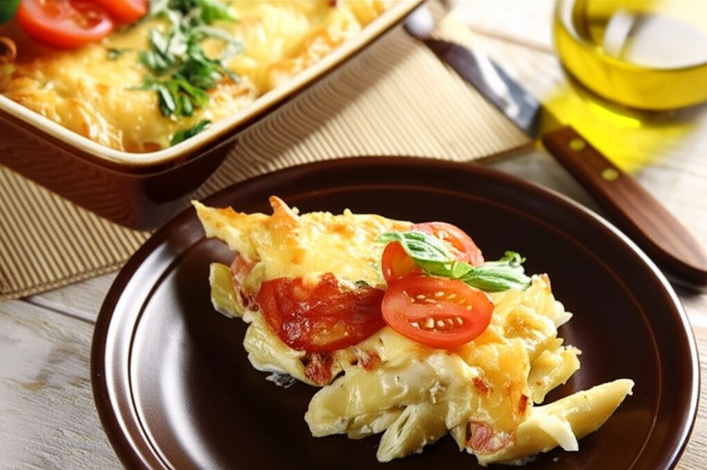 Łatwa zapiekanka z kiełbasą