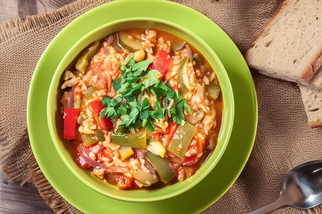 Leczo z kluskami lanymi