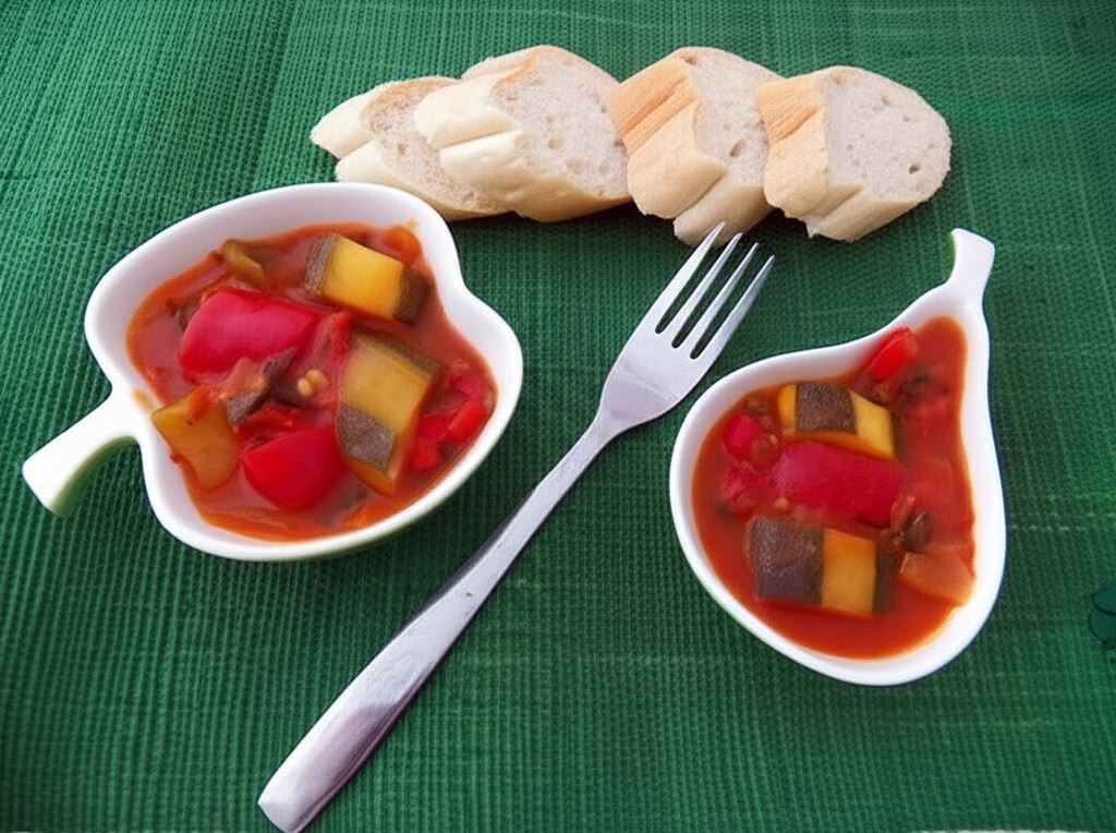 Leczo z kolorową papryką