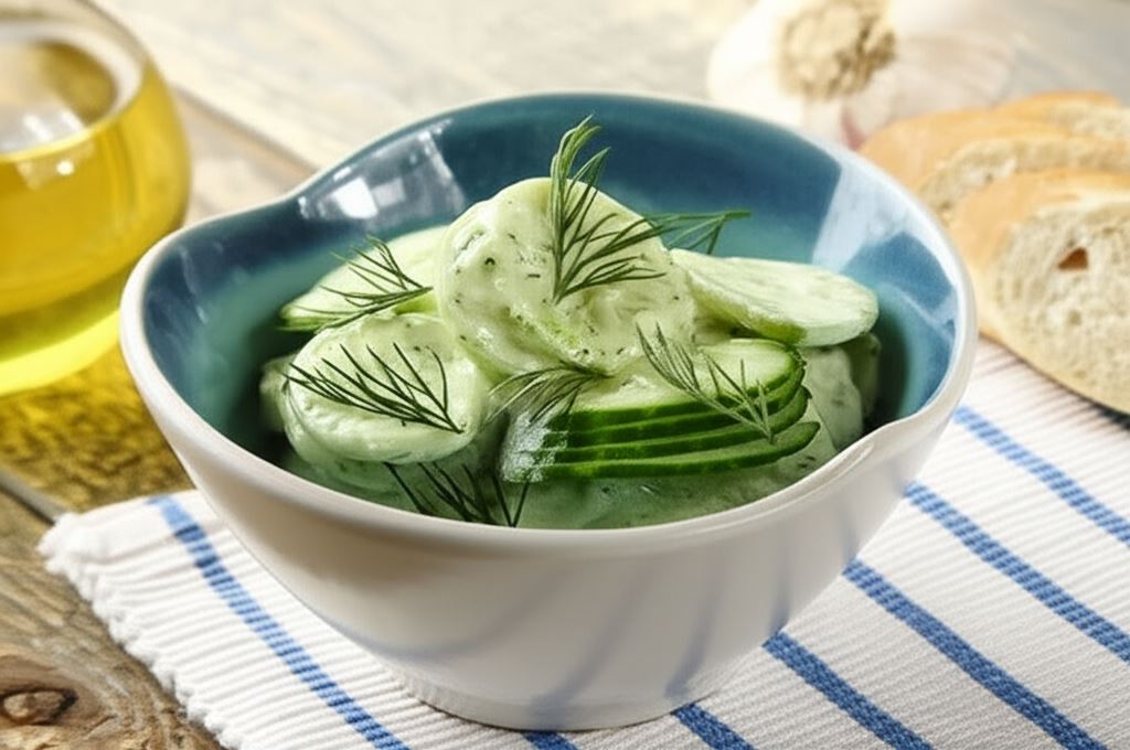 Lekka sałatka ogórkowa à la tzatziki